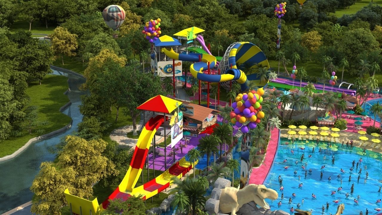 Water park 3D model_5