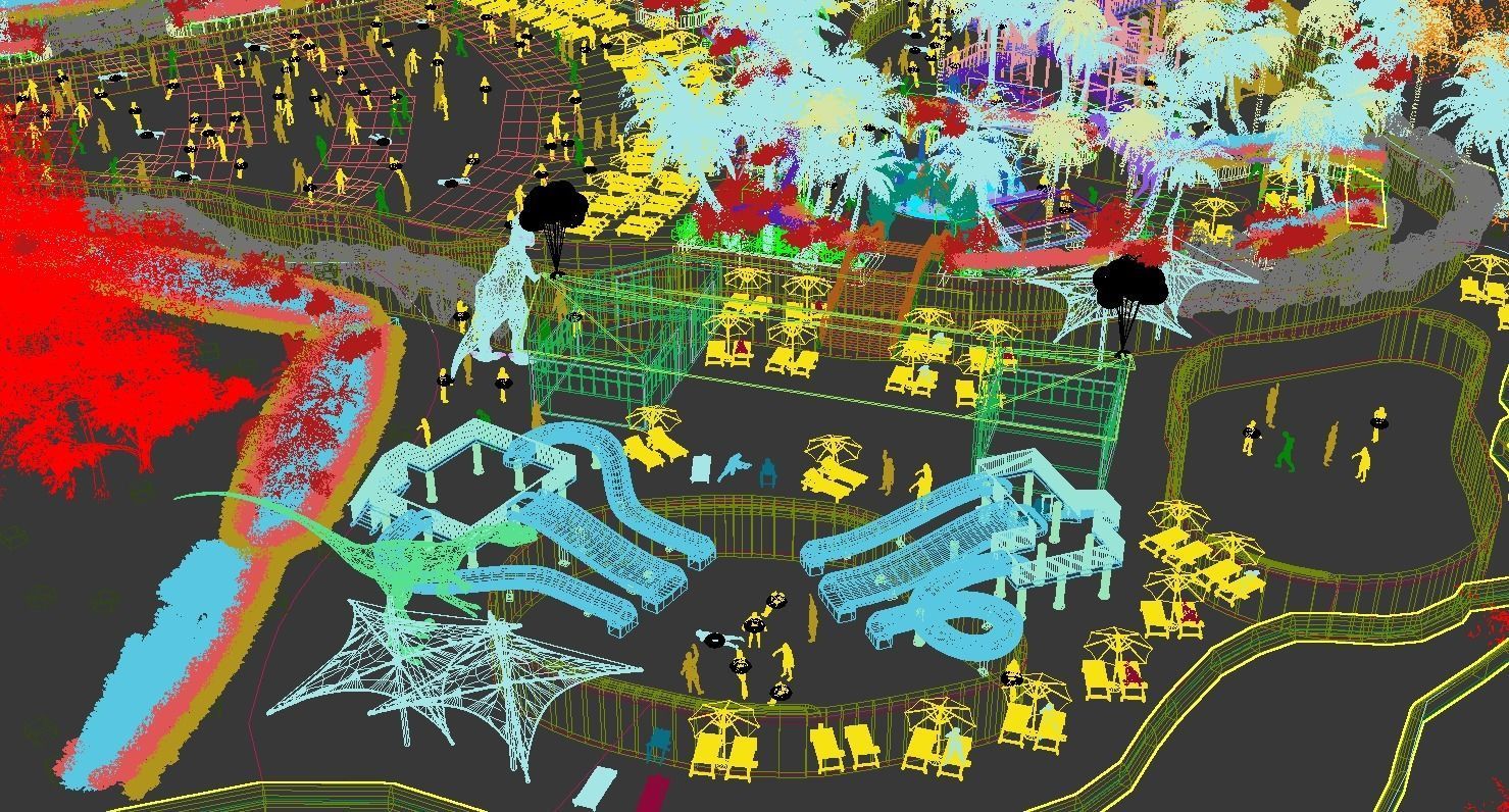 Water park 3D model_13