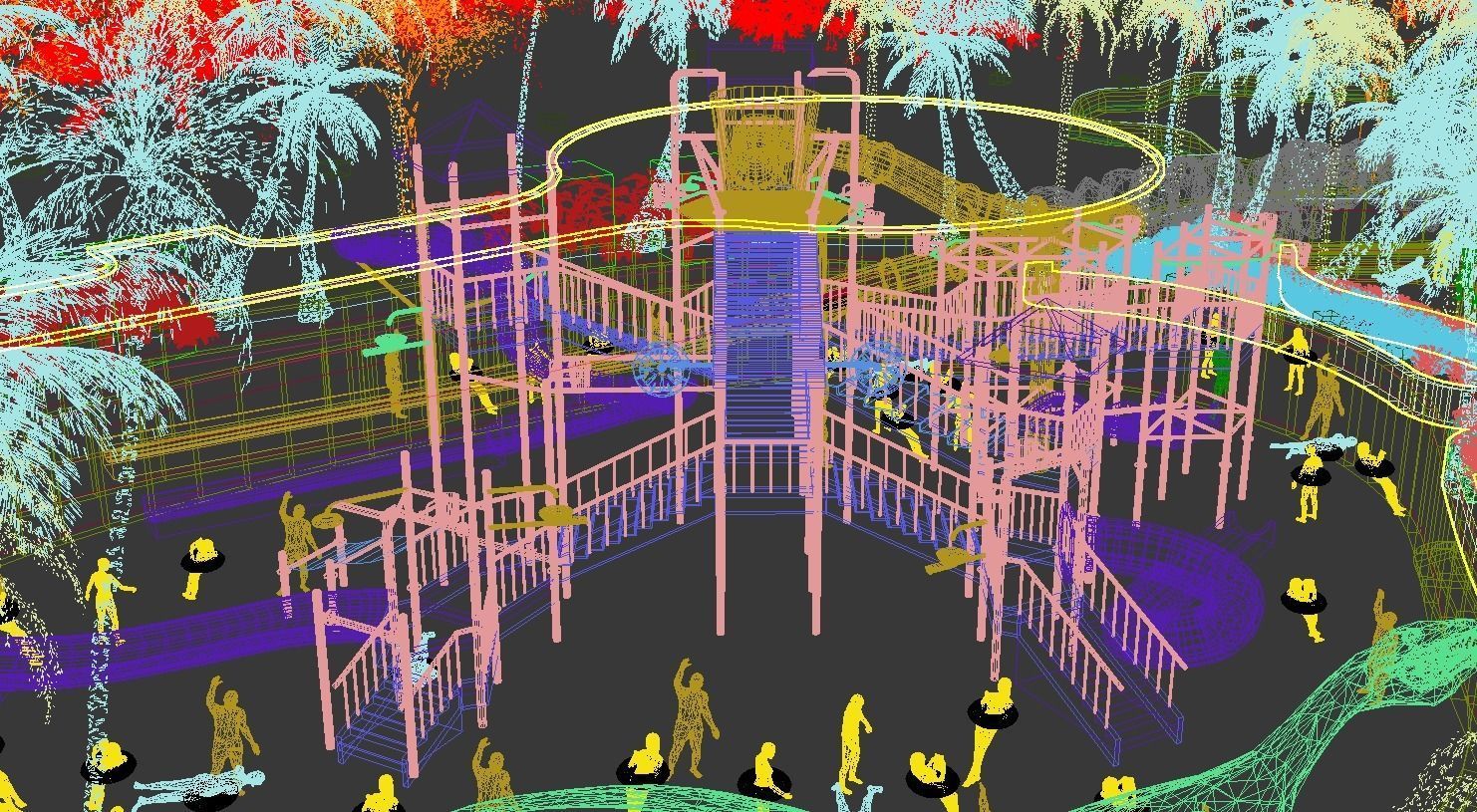Water park 3D model_11