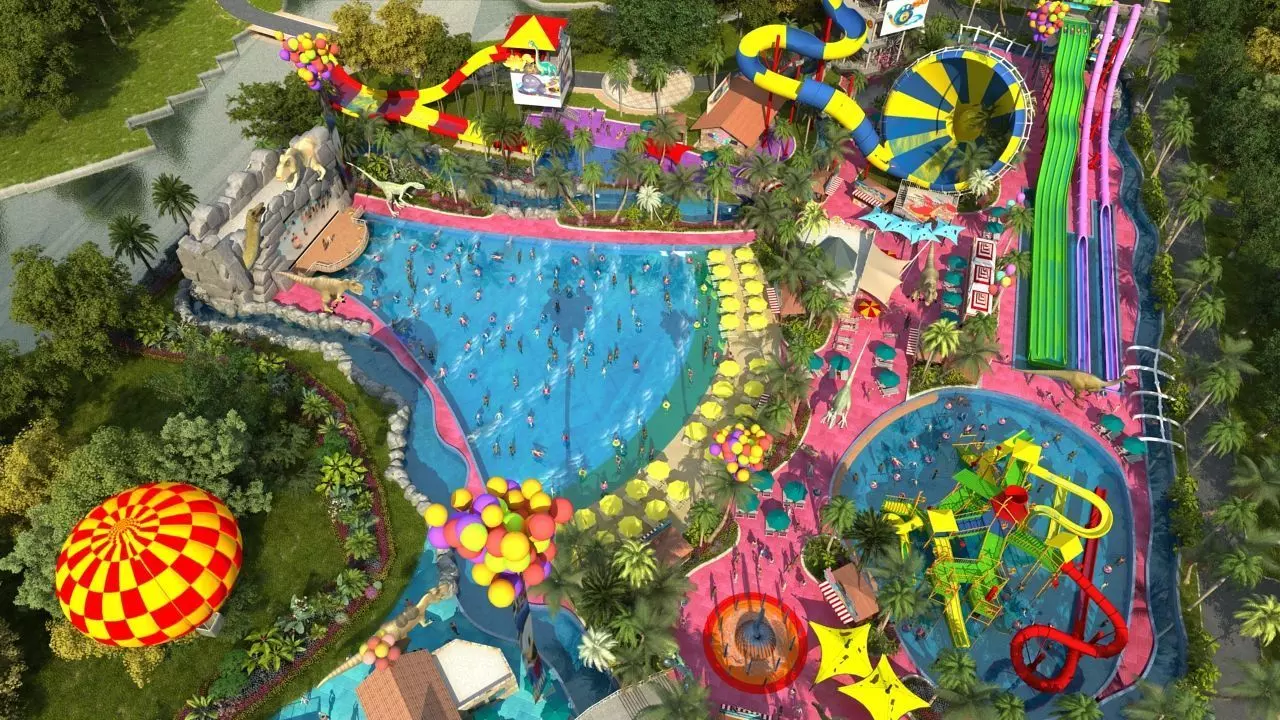 Water park 3D model_0
