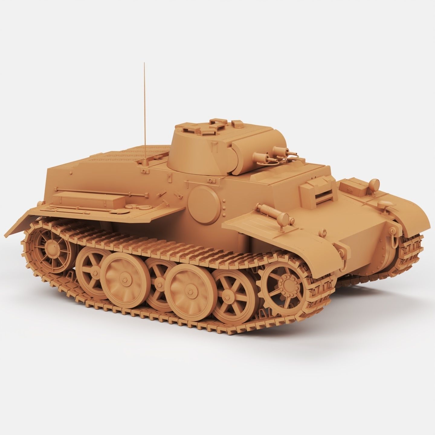 PzKpfw I Ausf F 3D print model_4