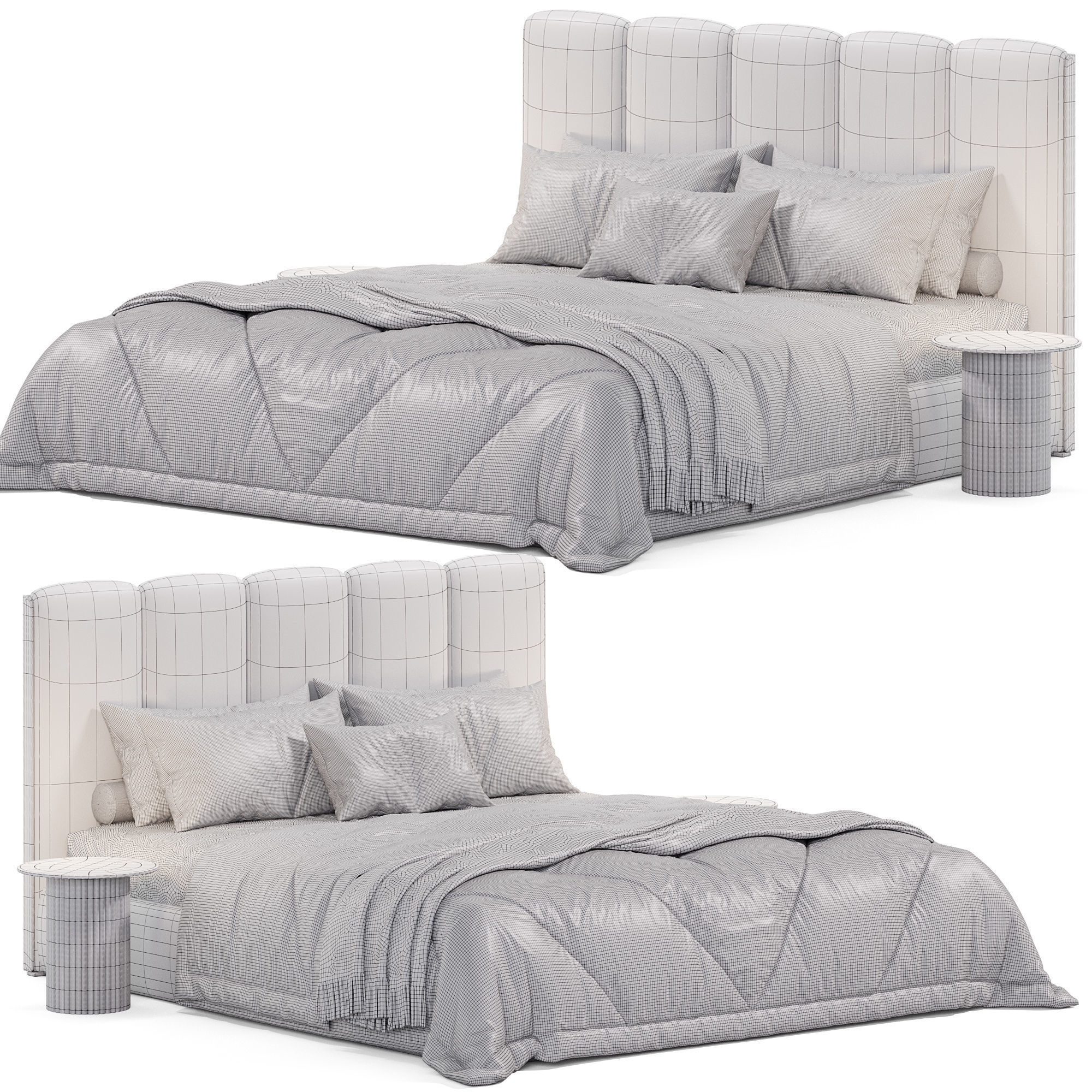 Aida Bed 3D model_6