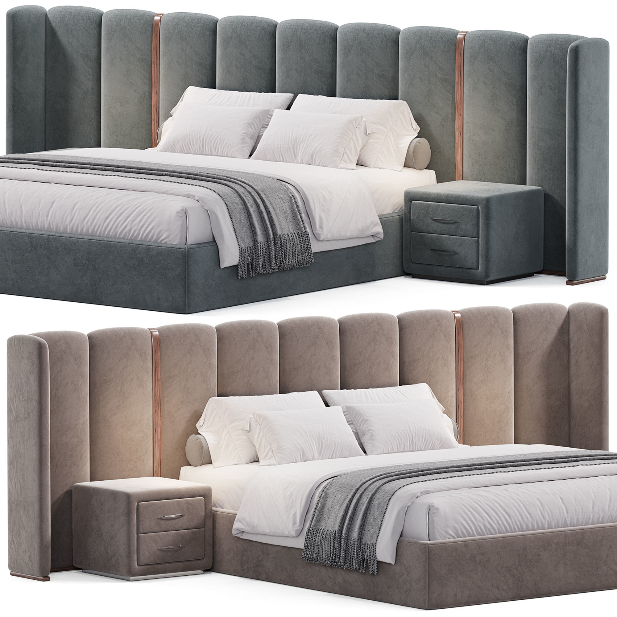 Aida Bed 3D model_1