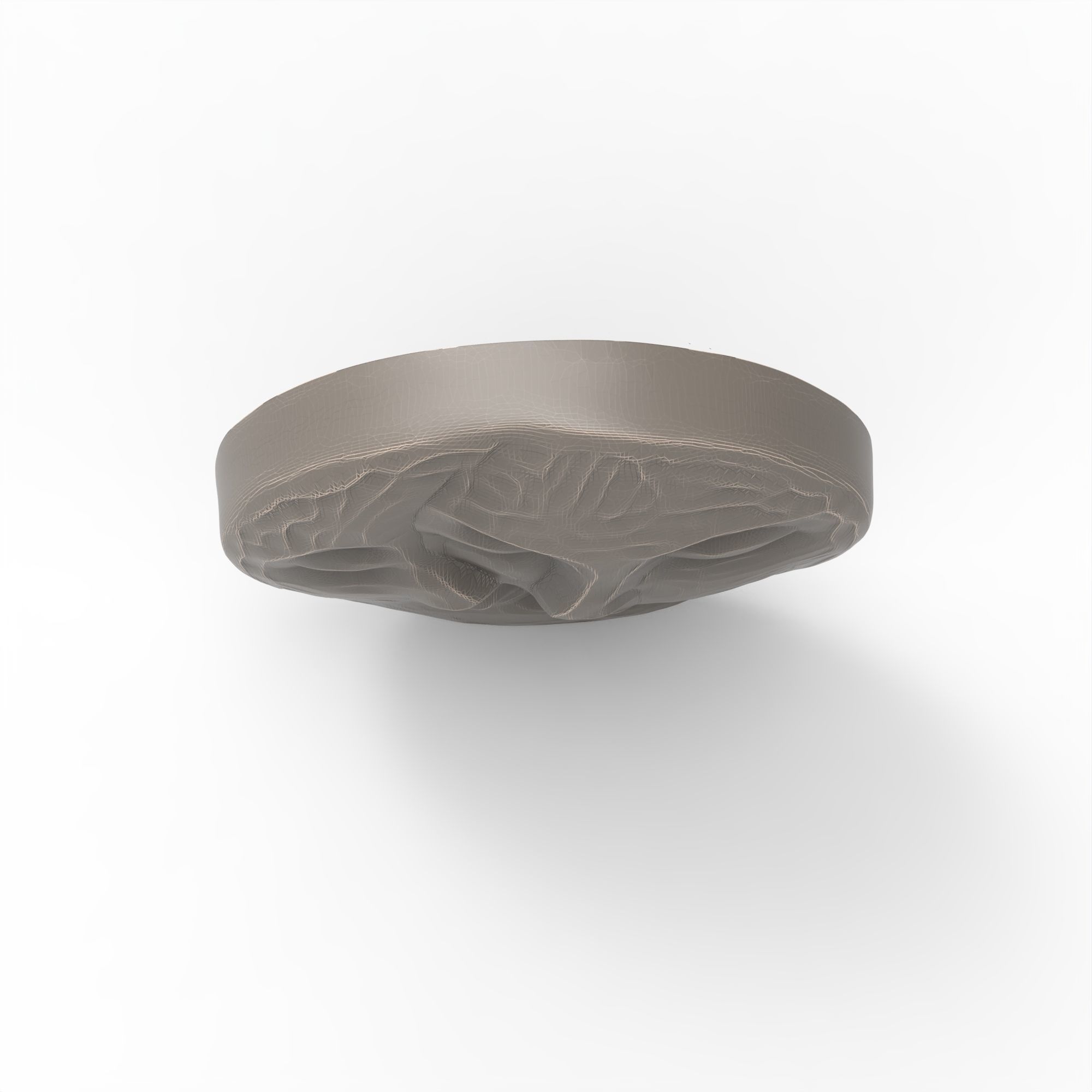 Sun and Moon Hug Round Plaque Applique 3D print model_2