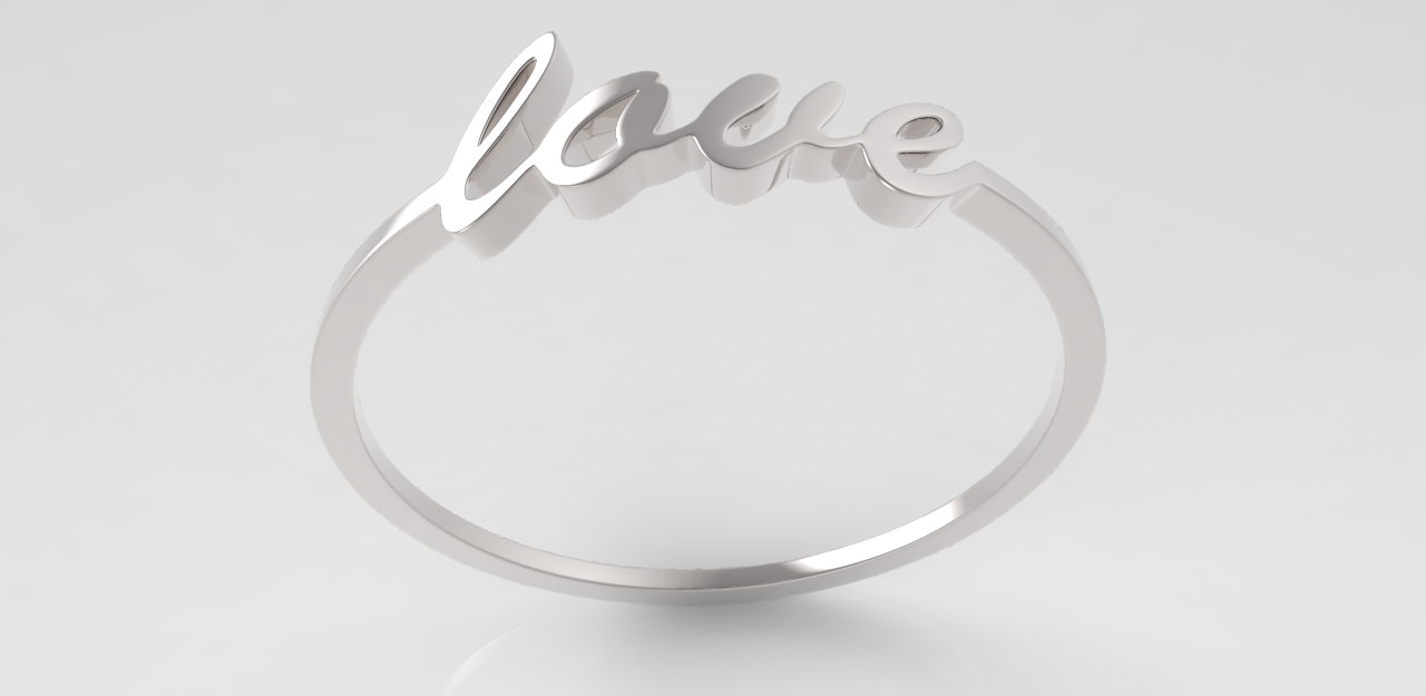 Simple Love bracelet 3D print model_2
