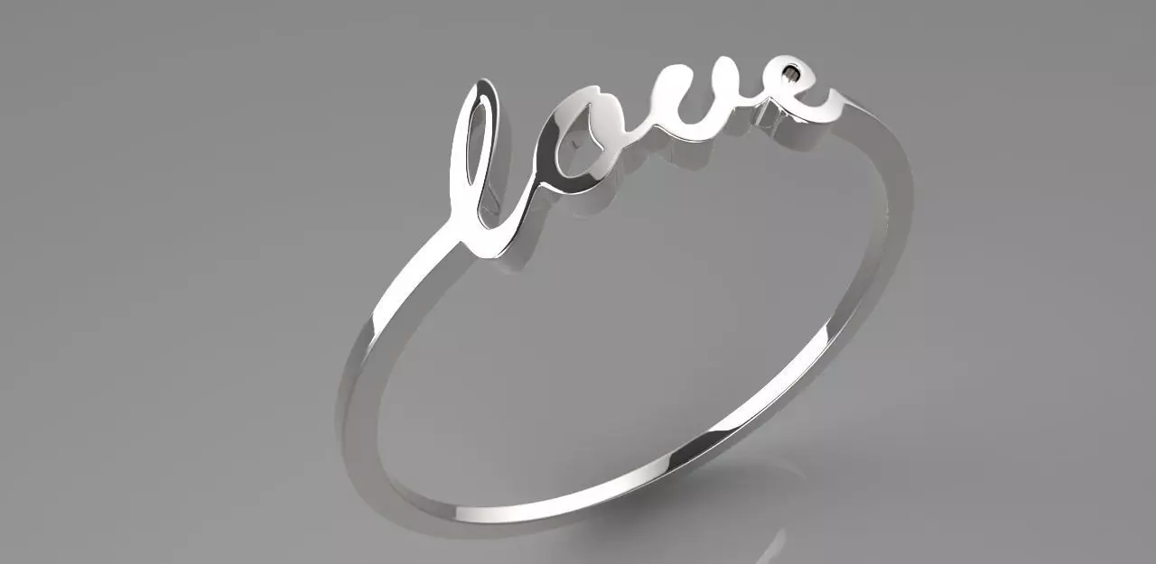 Simple Love bracelet 3D print model_0