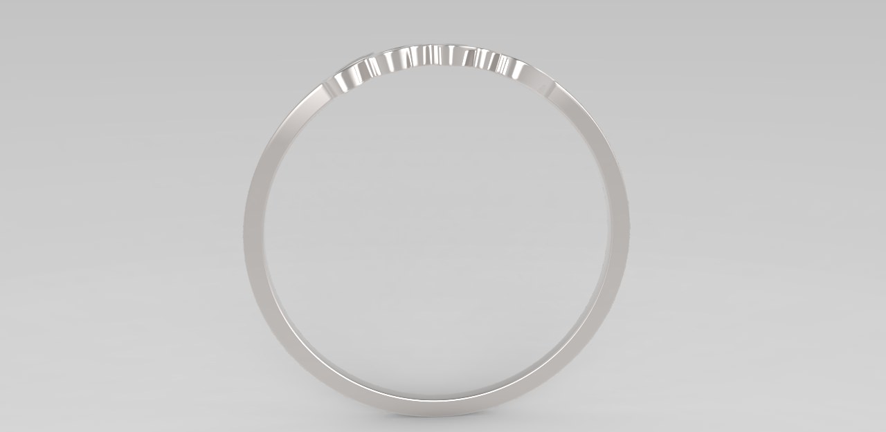 Simple Love bracelet 3D print model_1