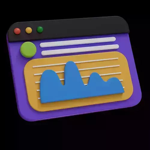 Animated Business Analytics 3D Models Icon No 16 3D model