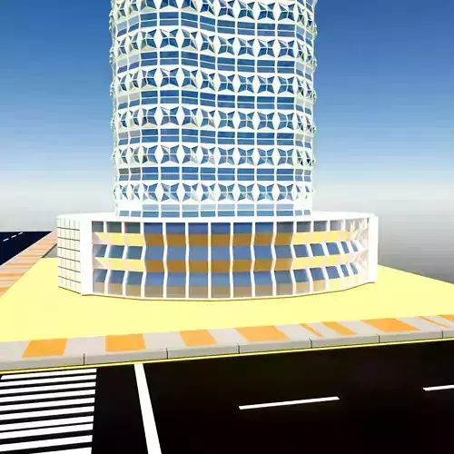 3D Model of Diamond Facade tower