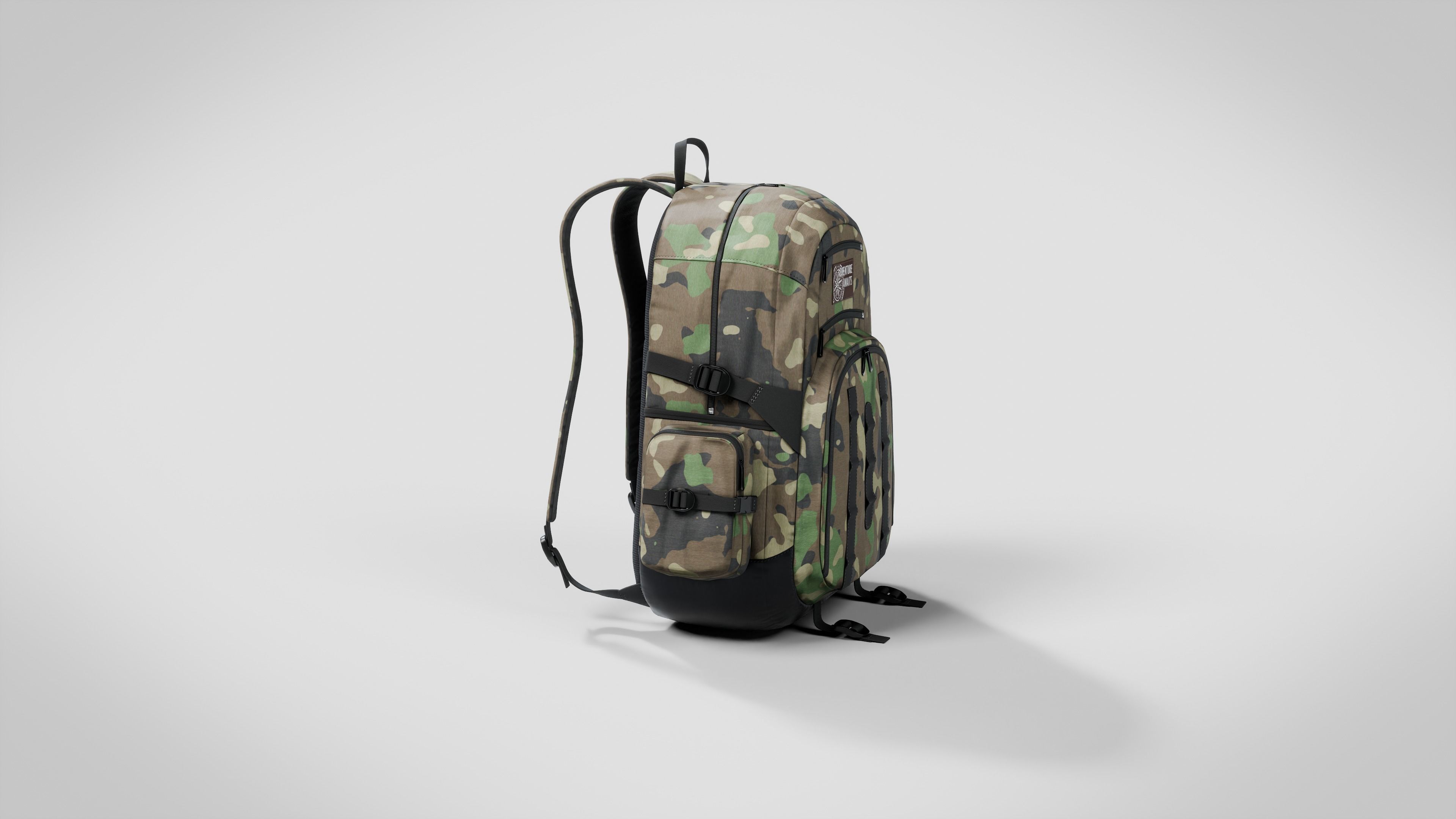 Adventure Awaits - Realistic Camouflage Backpack 3D model_4