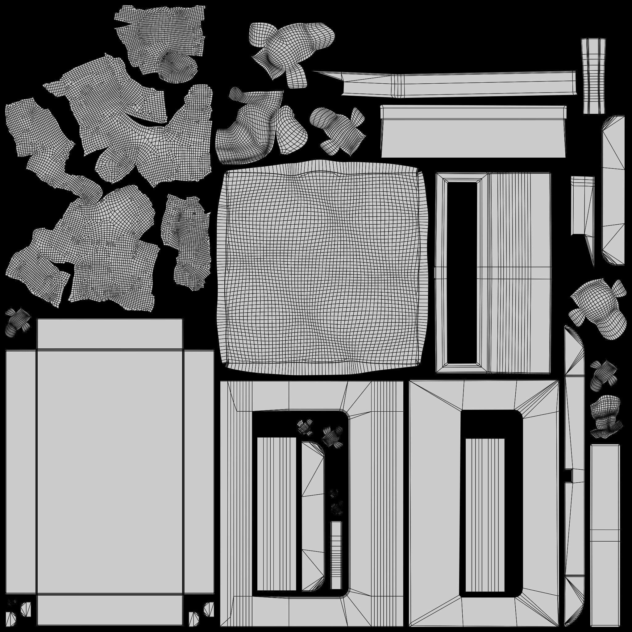 Fish Tank   Low-poly 3D model_7
