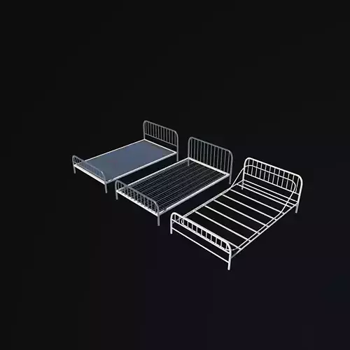 Hospital Bed 3D model