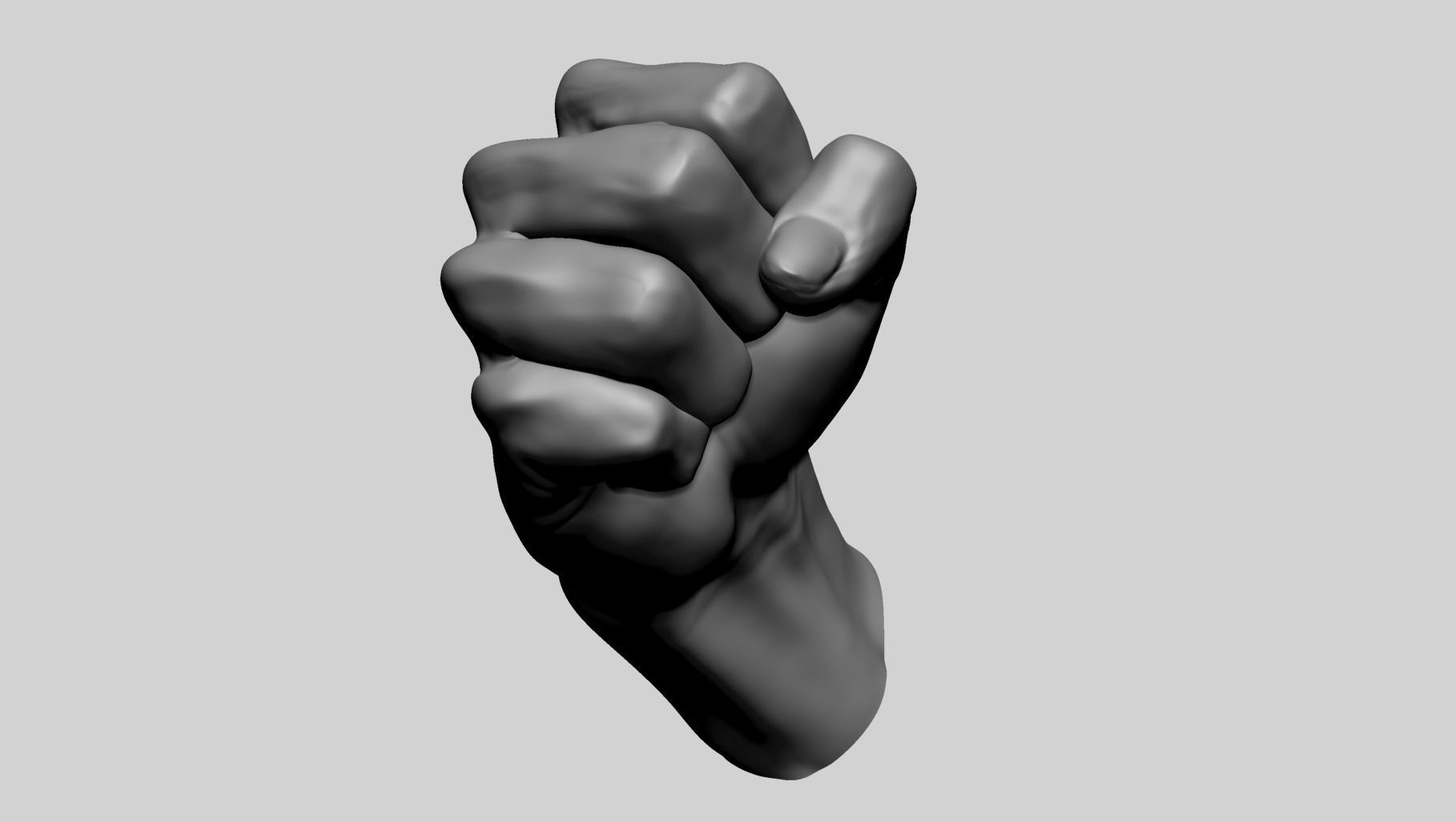 Fist B 3D model_1