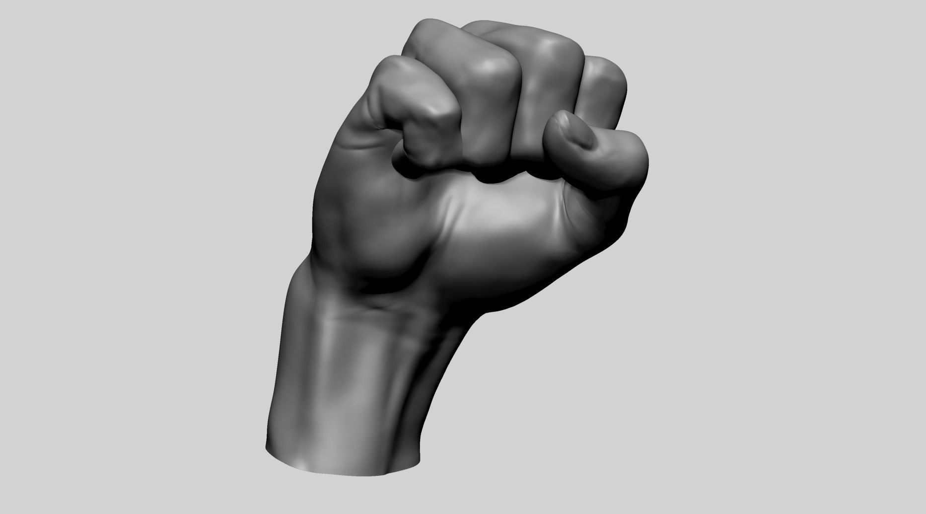 Fist B 3D model_9