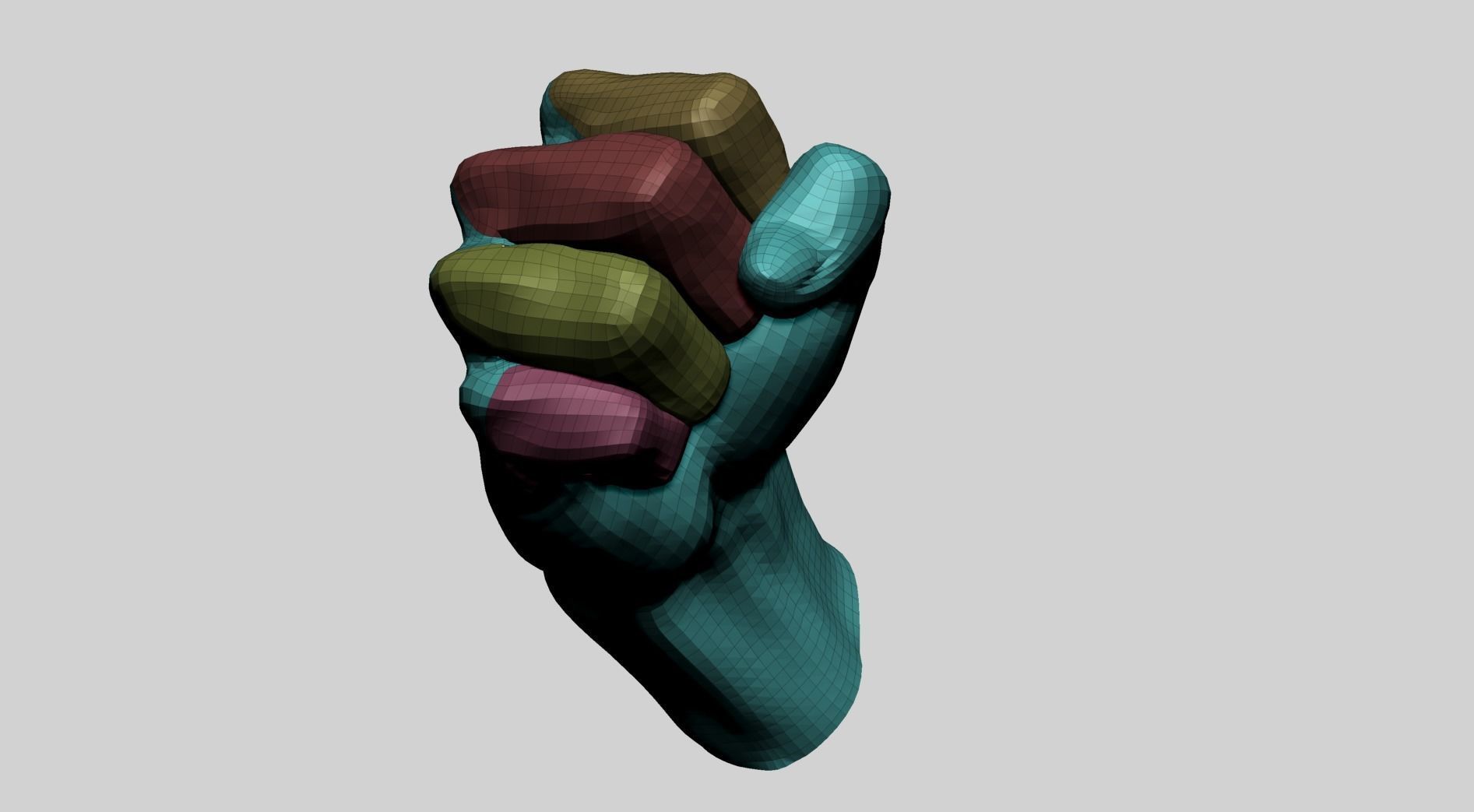 Fist B 3D model_2