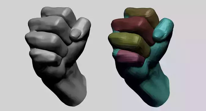 Fist B 3D model
