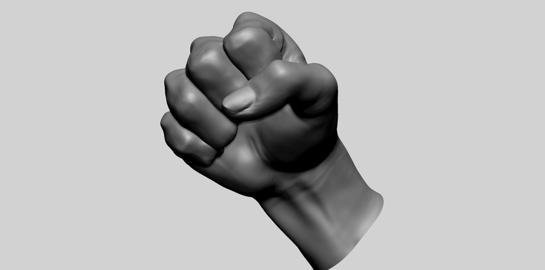 Fist B 3D model_7