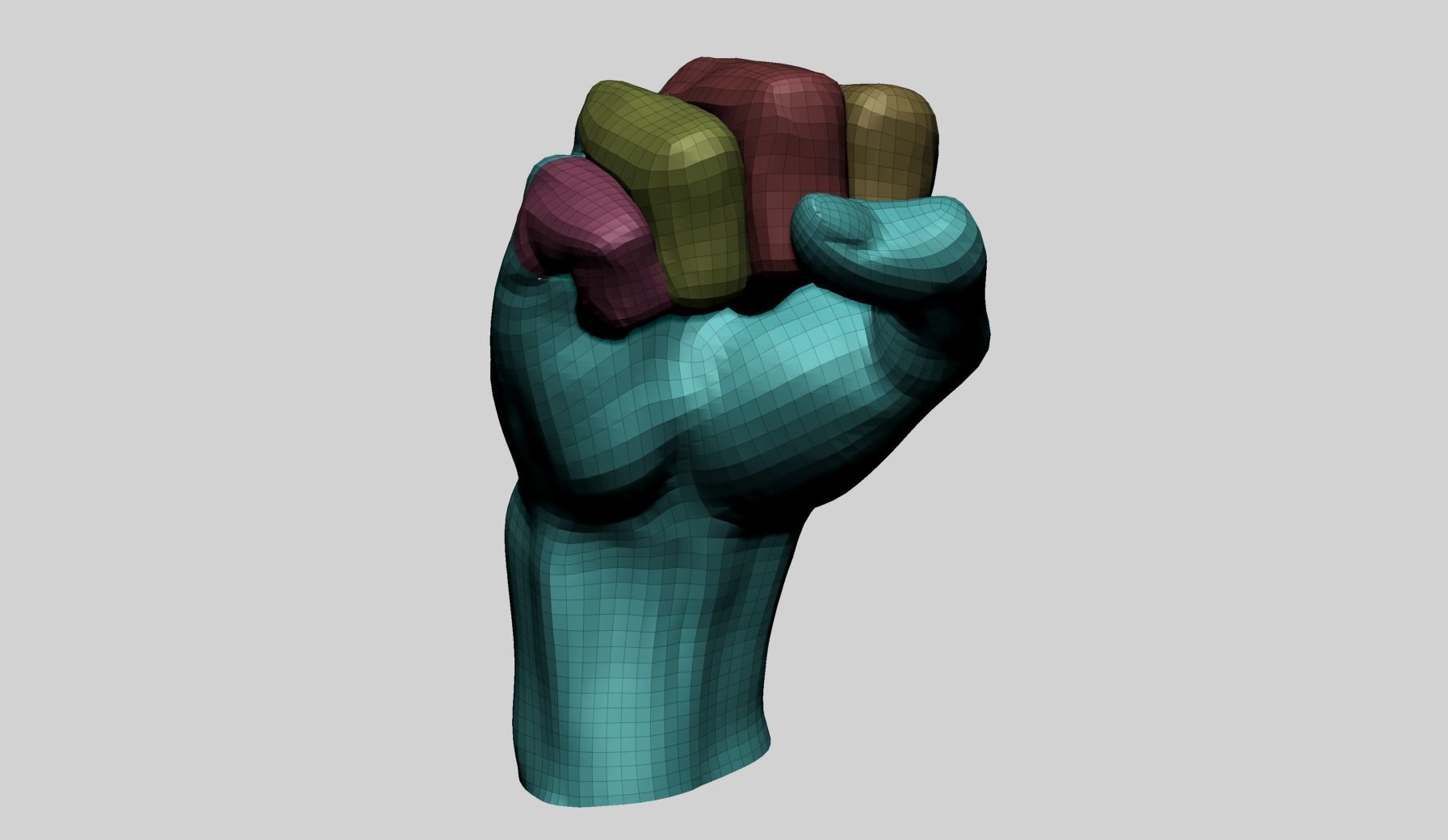 Fist B 3D model_10