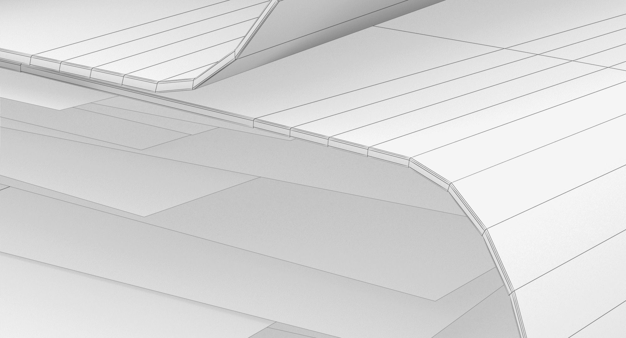 Pile of Paper Files Low-poly 3D model_20