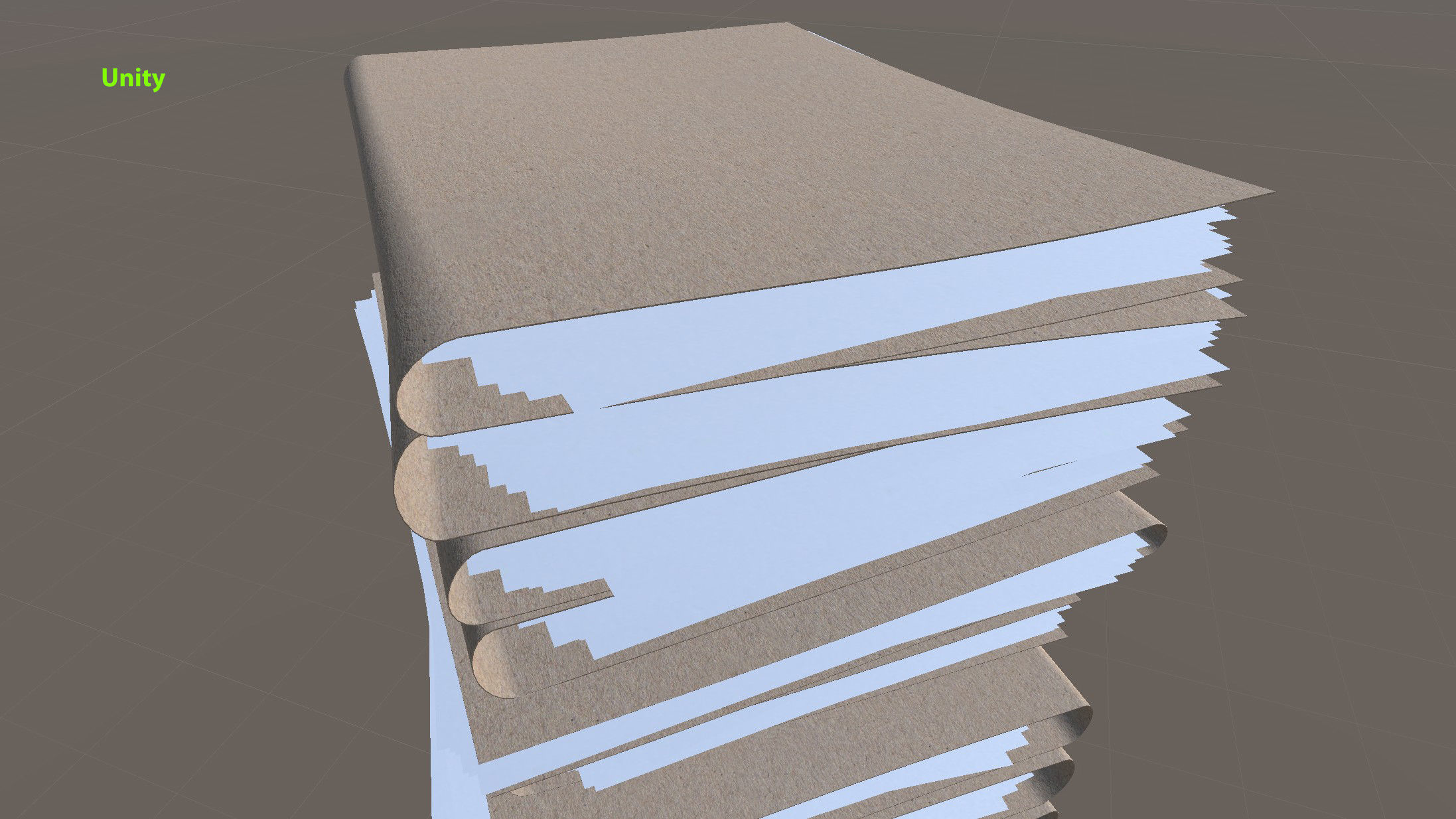 Pile of Paper Files Low-poly 3D model_14