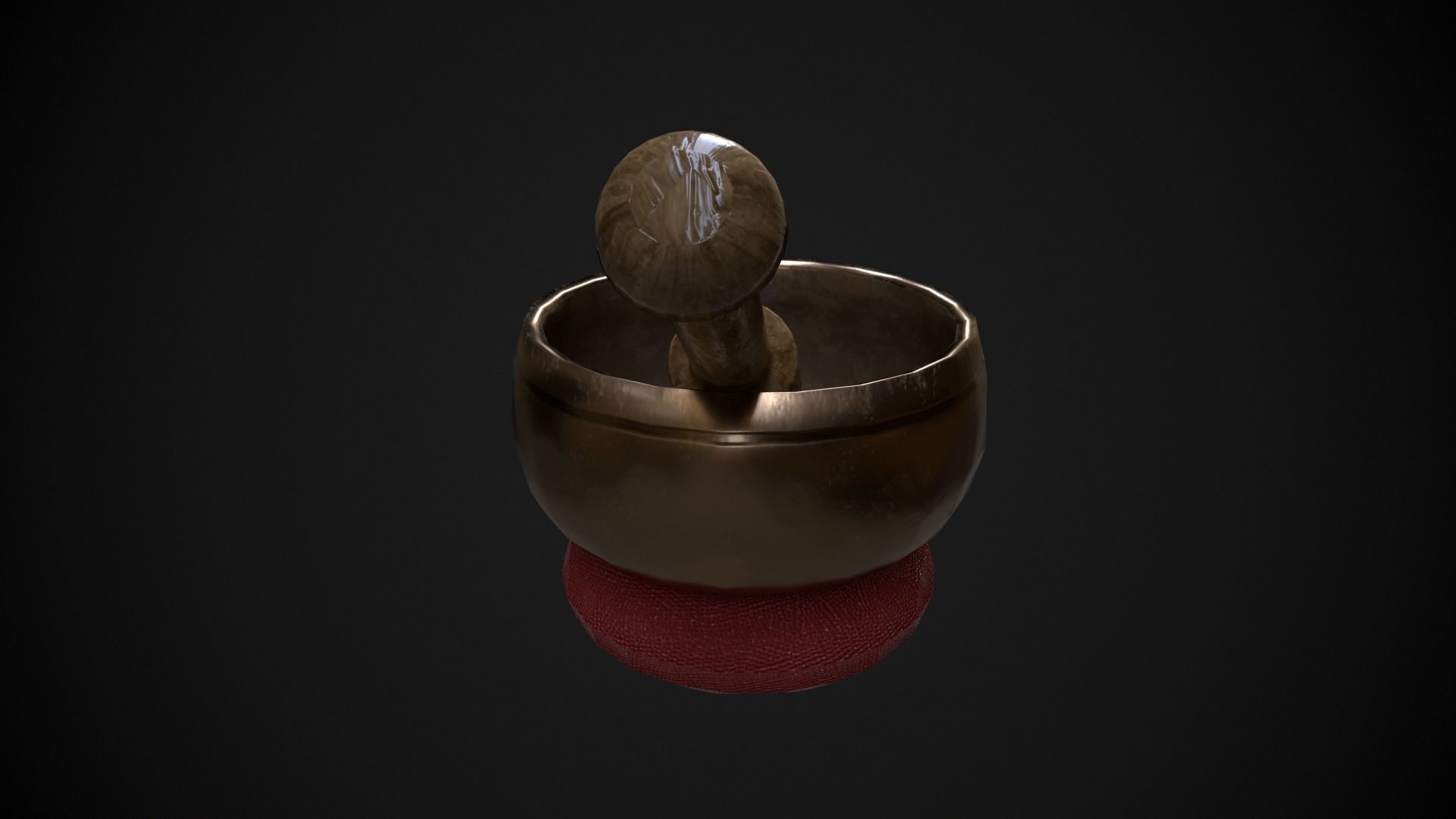 Singing Bowls Low-poly 3D model_14