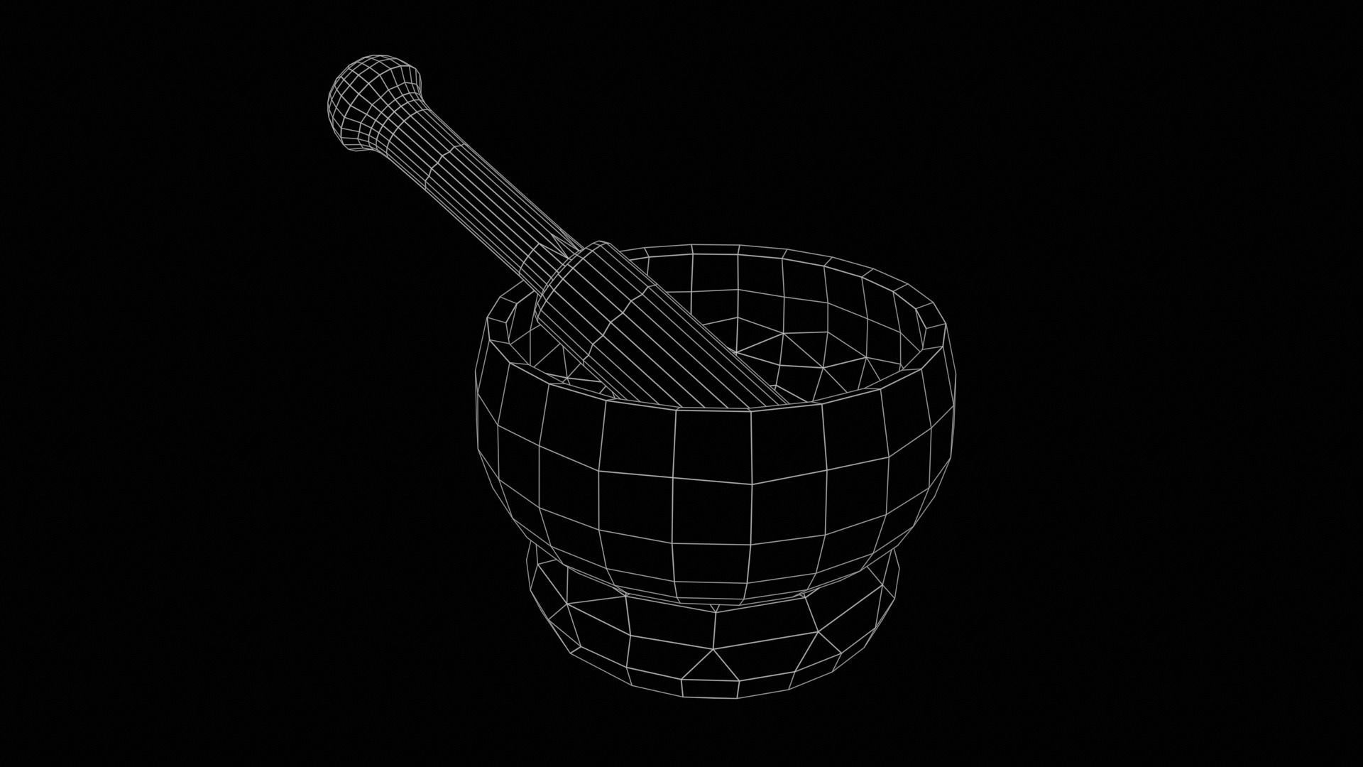 Singing Bowls Low-poly 3D model_29