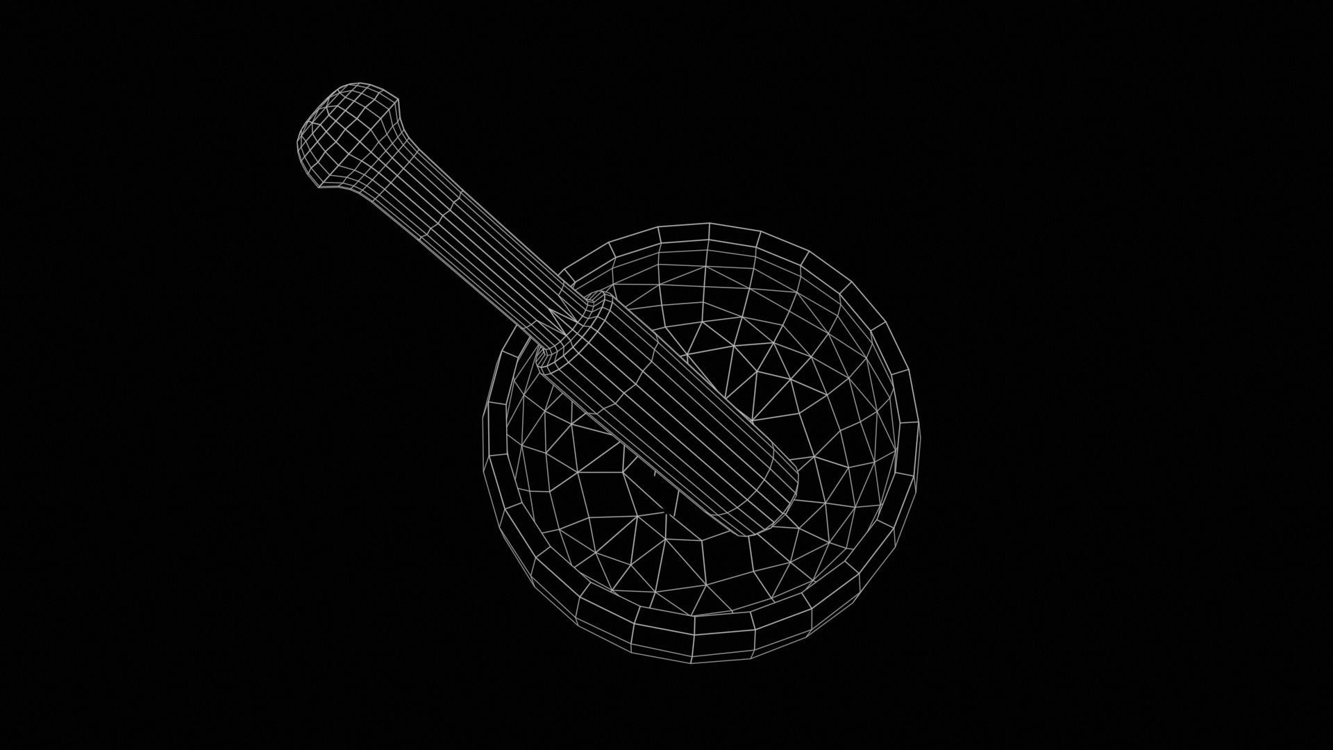 Singing Bowls Low-poly 3D model_34