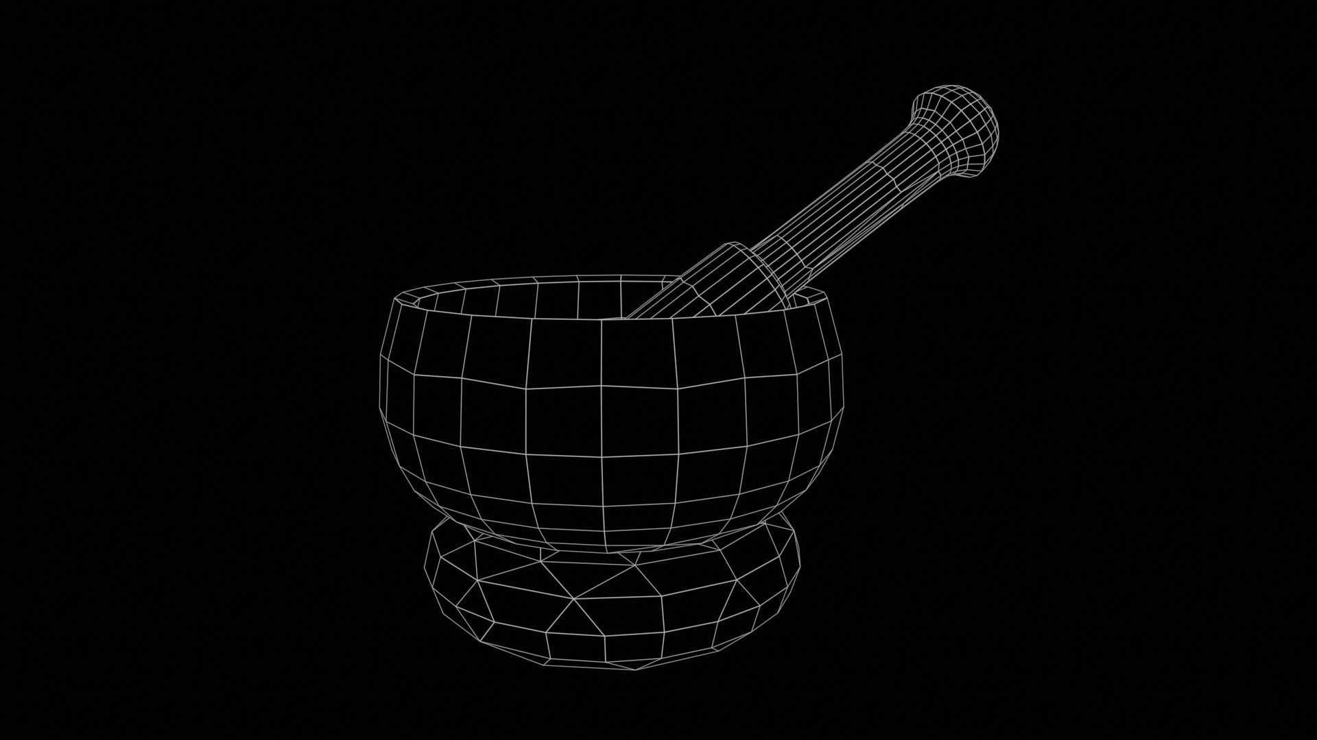 Singing Bowls Low-poly 3D model_33