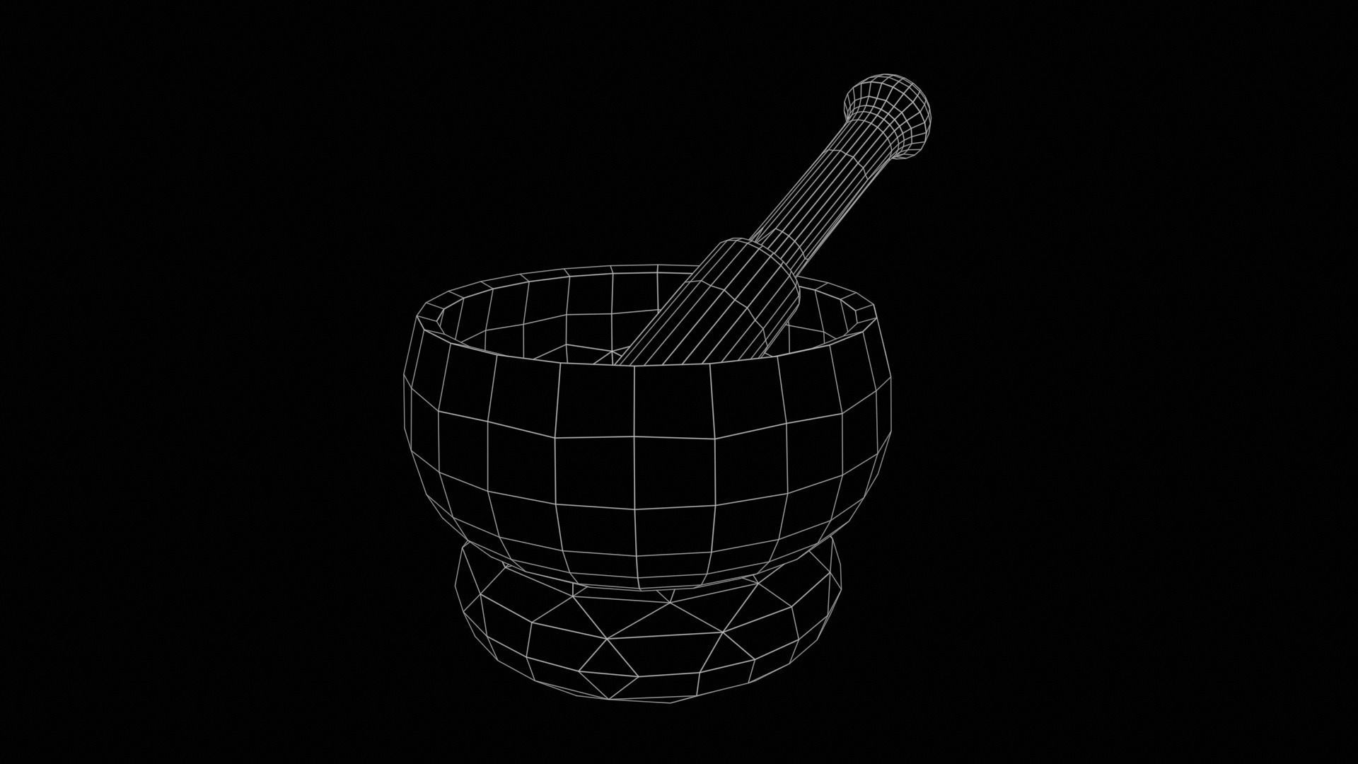 Singing Bowls Low-poly 3D model_32