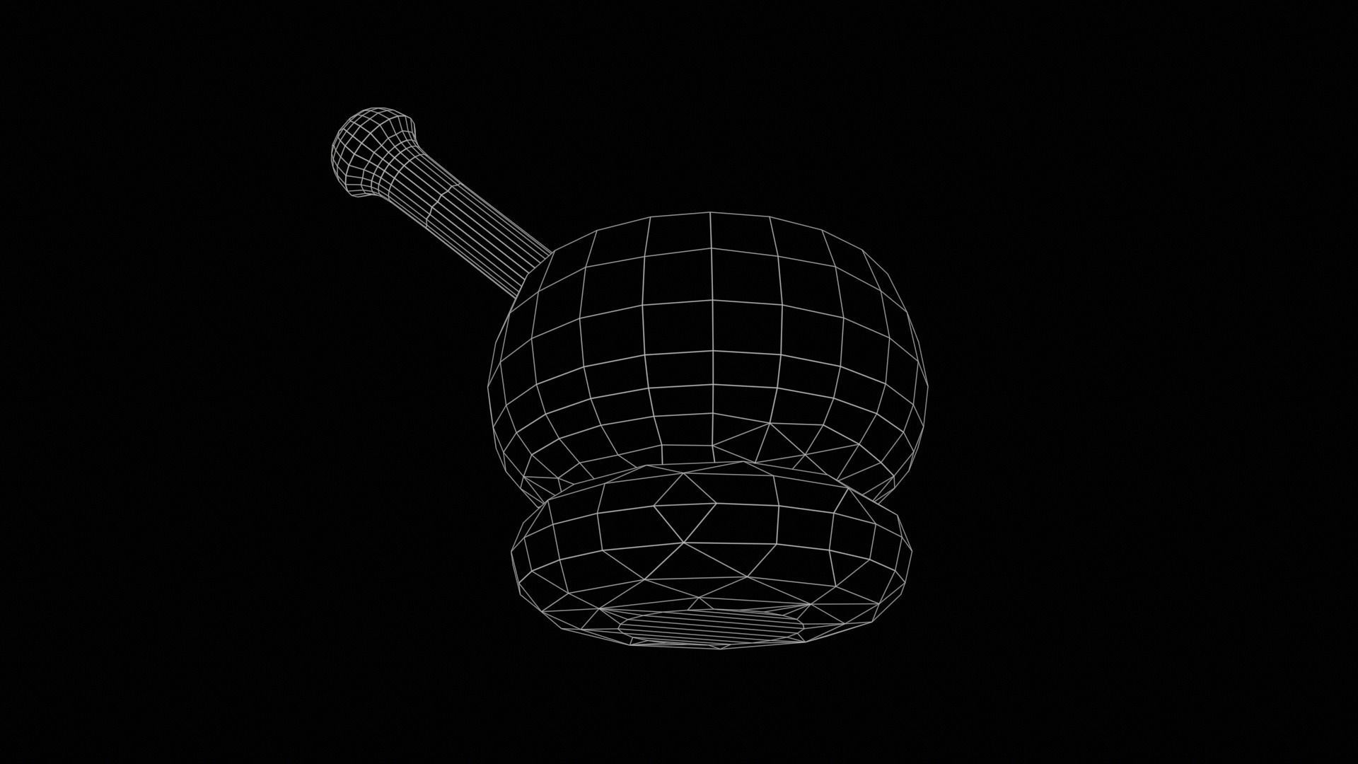 Singing Bowls Low-poly 3D model_37