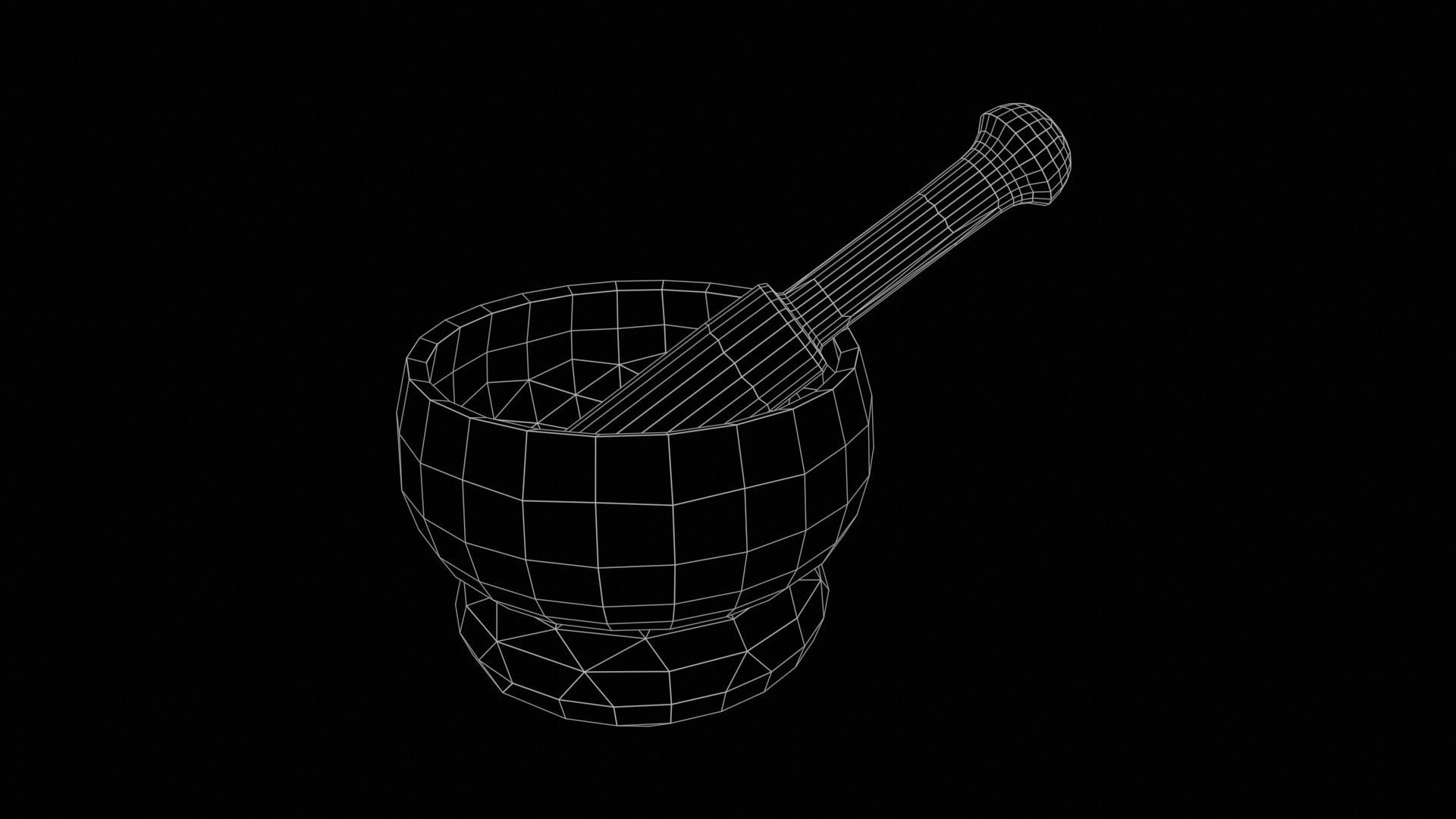 Singing Bowls Low-poly 3D model_36