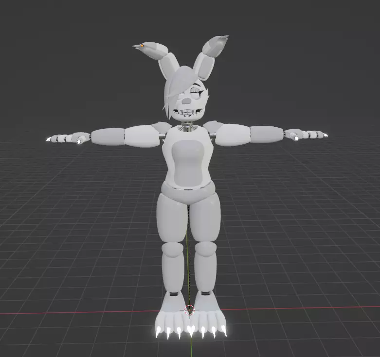 FNAF OC Female Bunny Base 3D model_0