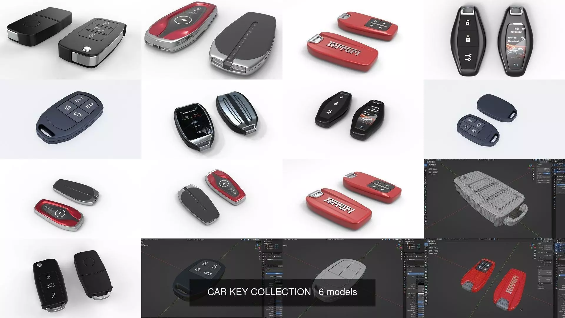 CAR KEY-6 CAR KEY 3D Model Collection_0