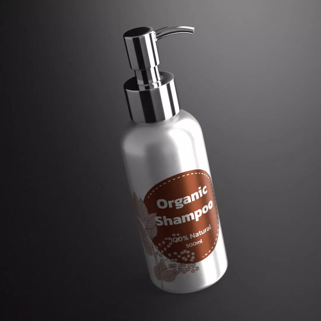 Shampoo Bottle Low-poly 3D model