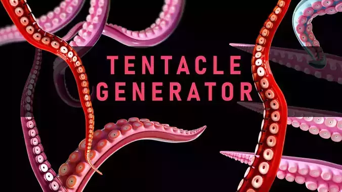 Tentacle Generator Low-poly 3D model