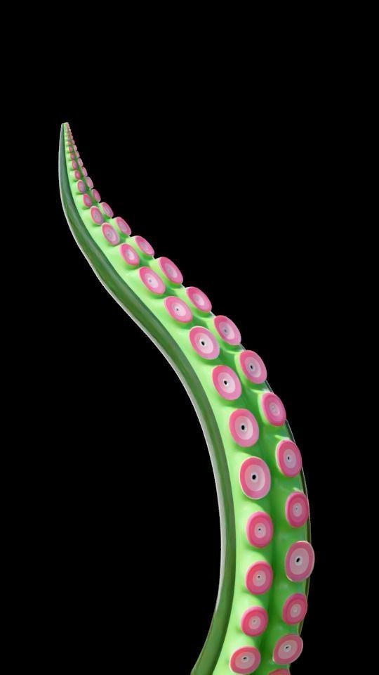 Tentacle Generator Low-poly 3D model_6