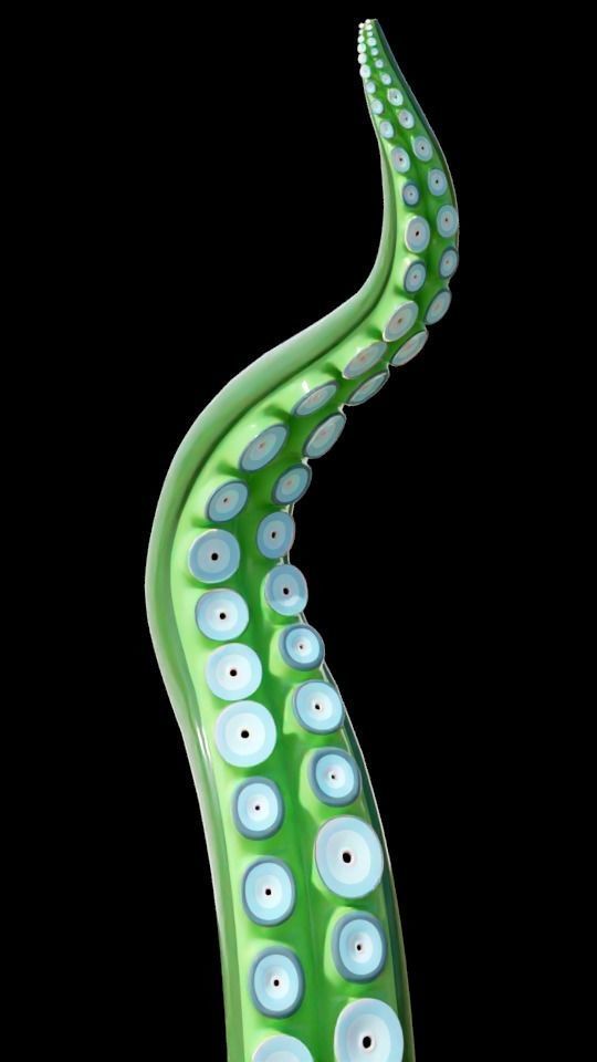 Tentacle Generator Low-poly 3D model_9