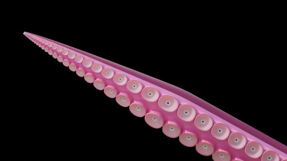 Tentacle Generator Low-poly 3D model_13