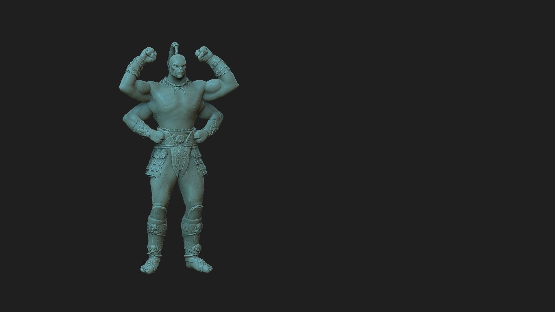 Goro  mortal kombat 3D print model_4