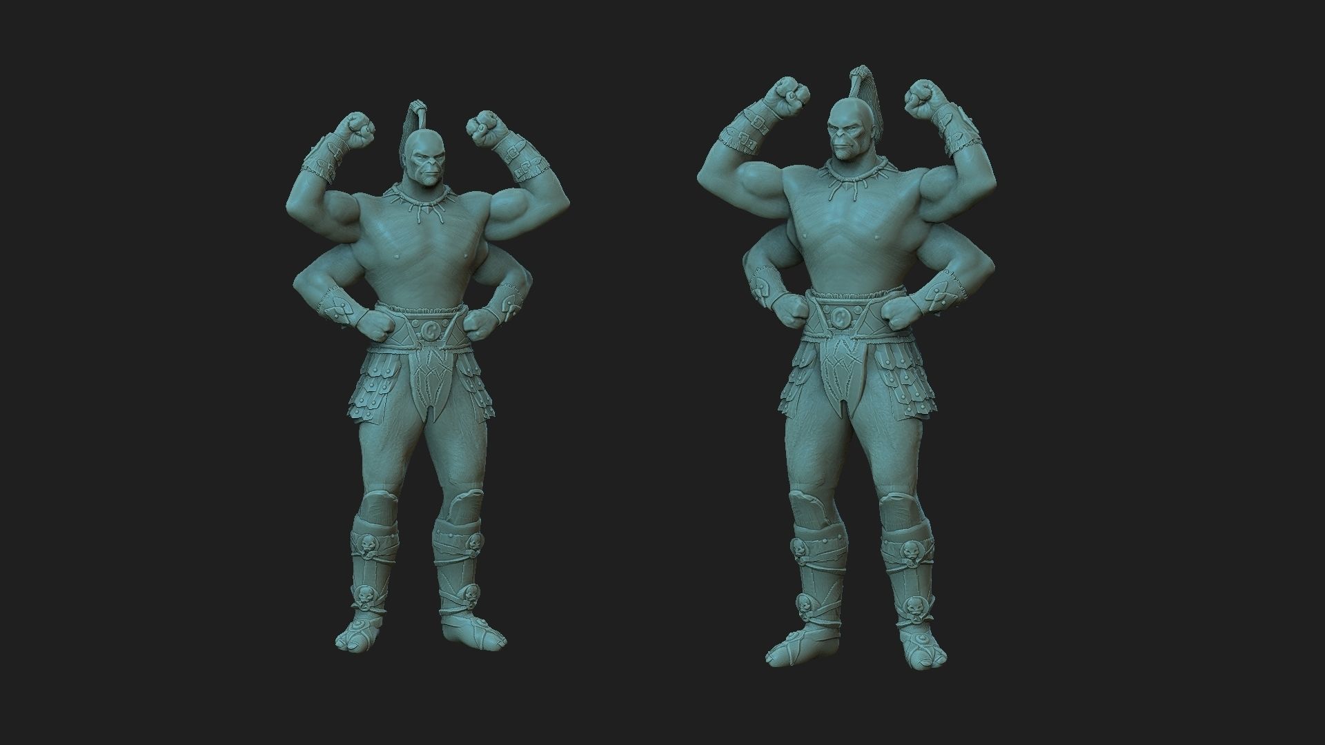 Goro  mortal kombat 3D print model_1