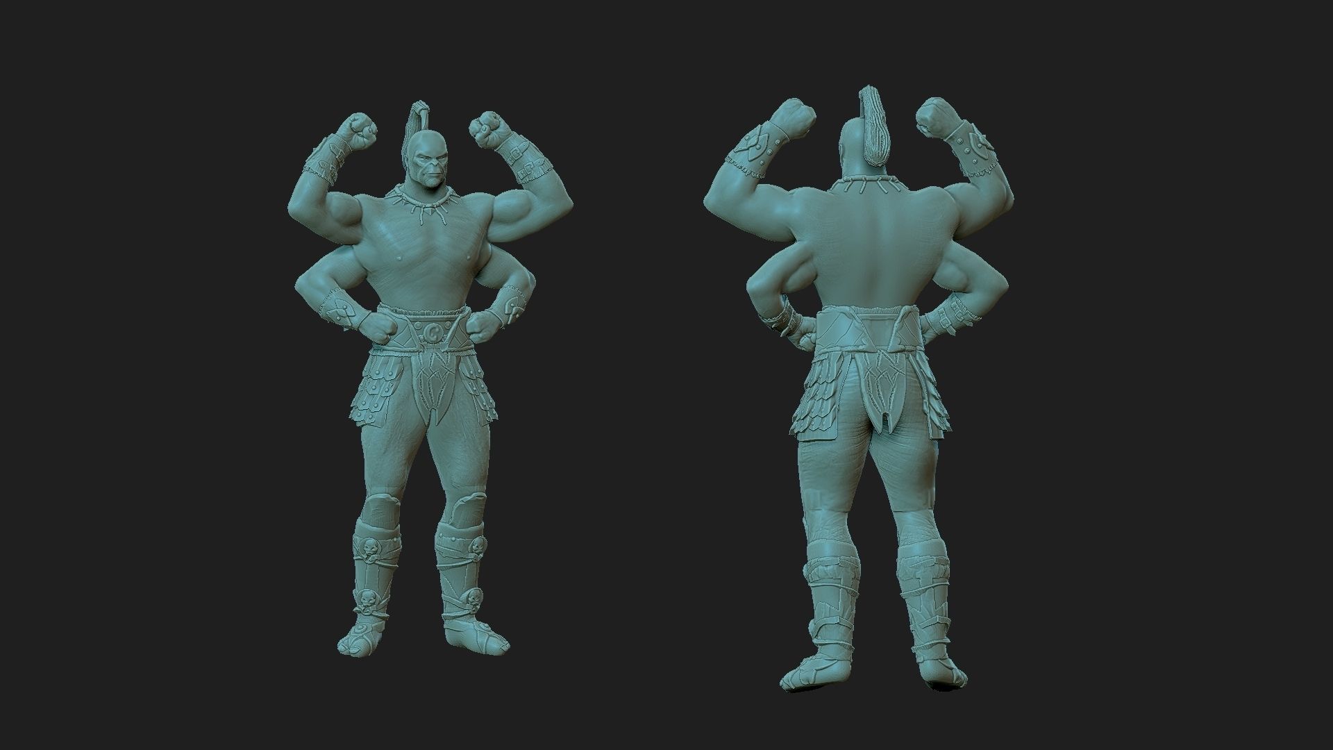 Goro  mortal kombat 3D print model_3