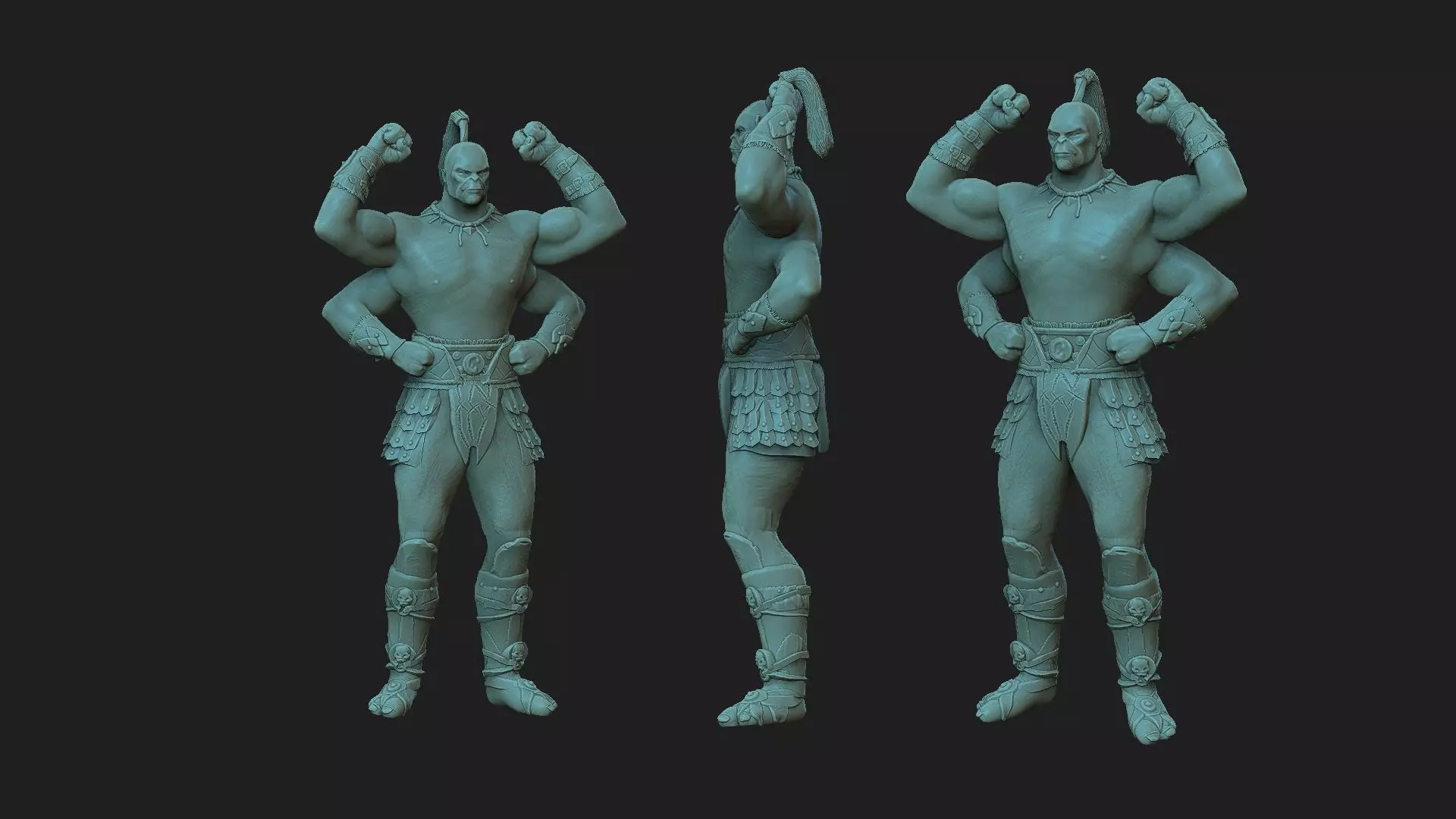 Goro  mortal kombat 3D print model_0