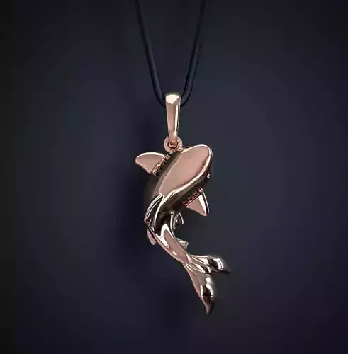 Shark Pendant Printable Model