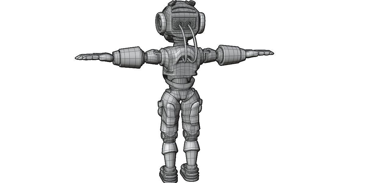Humanoid Robot 3D model_7