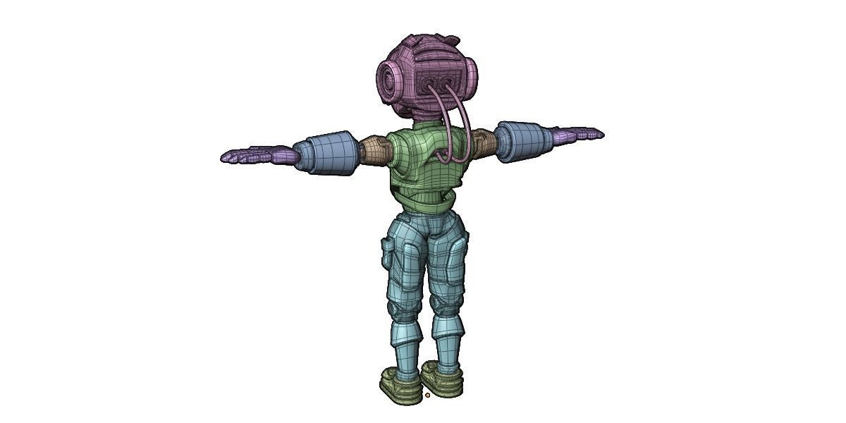 Humanoid Robot 3D model_4