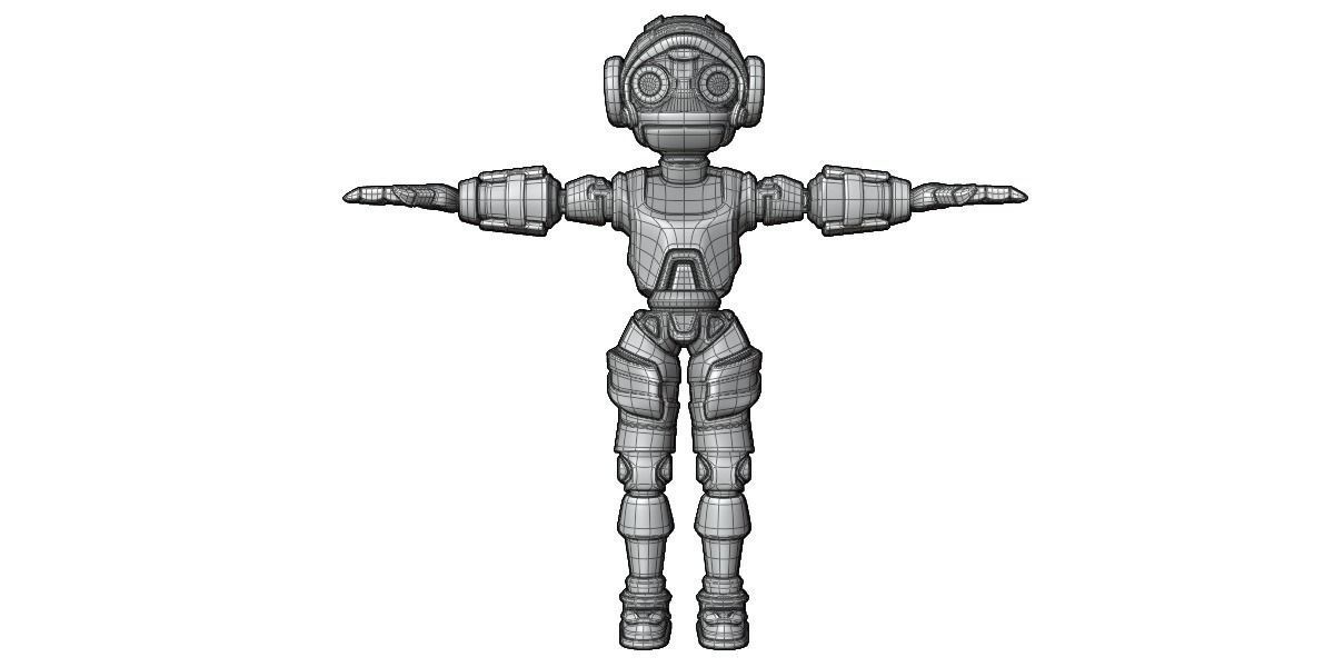 Humanoid Robot 3D model_5