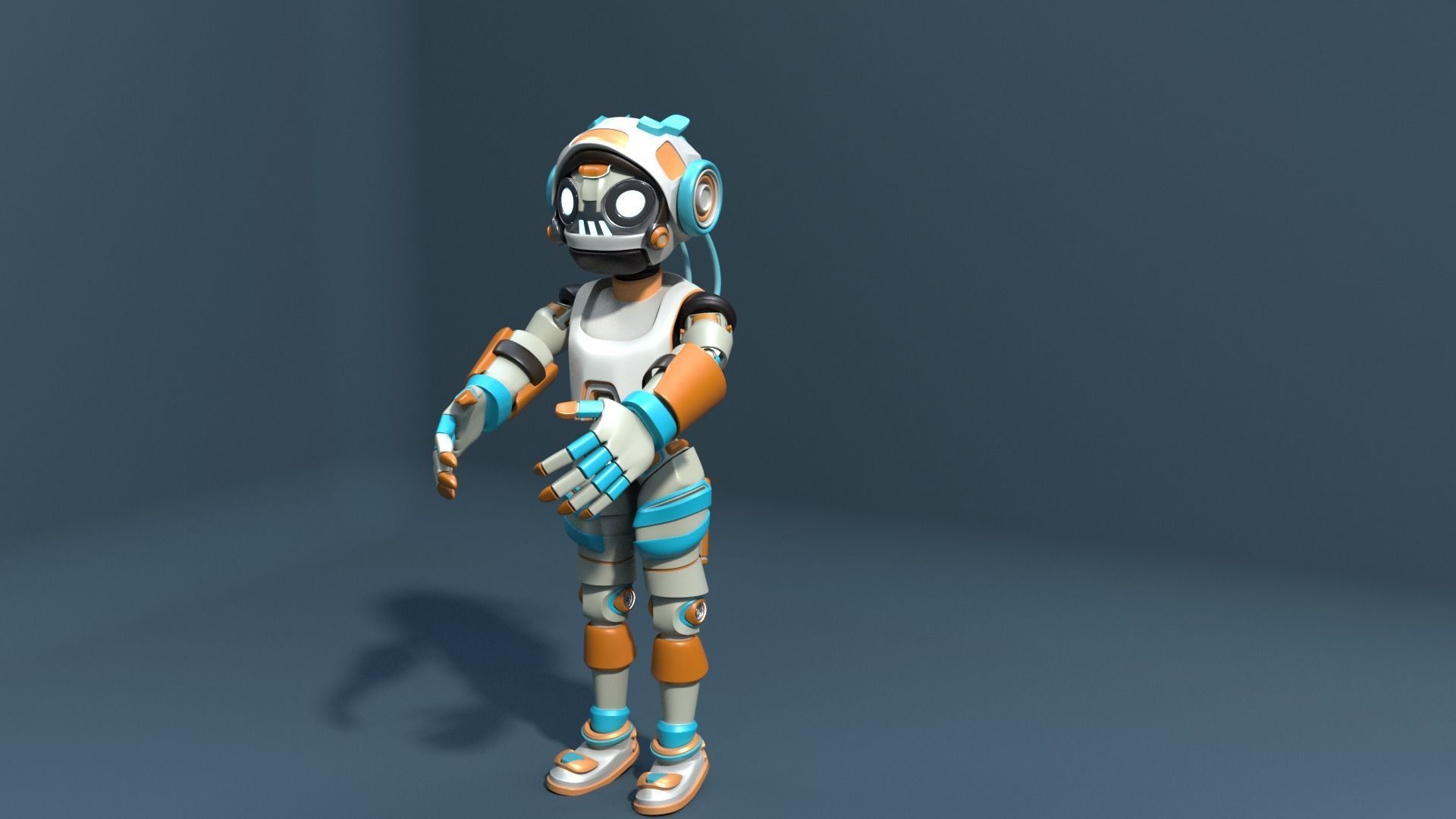 Humanoid Robot 3D model_10