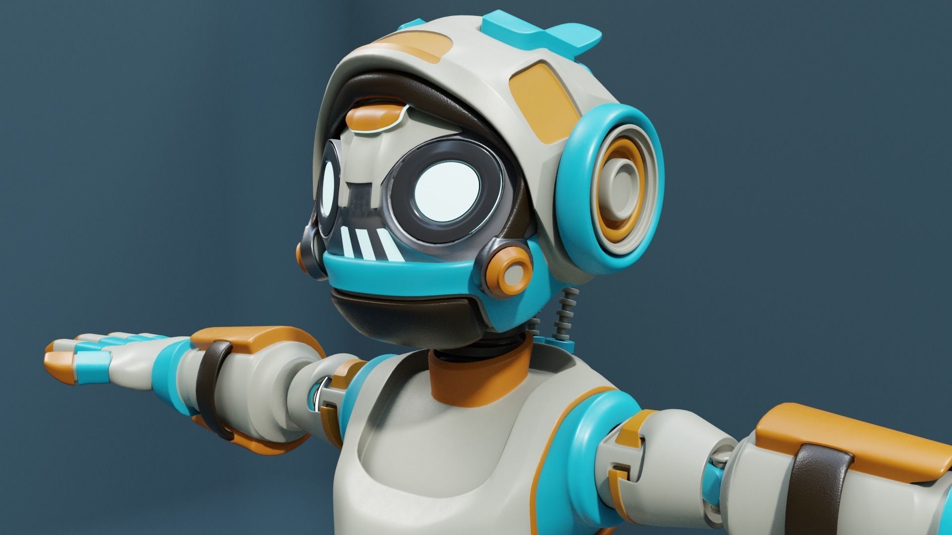 Humanoid Robot 3D model_1