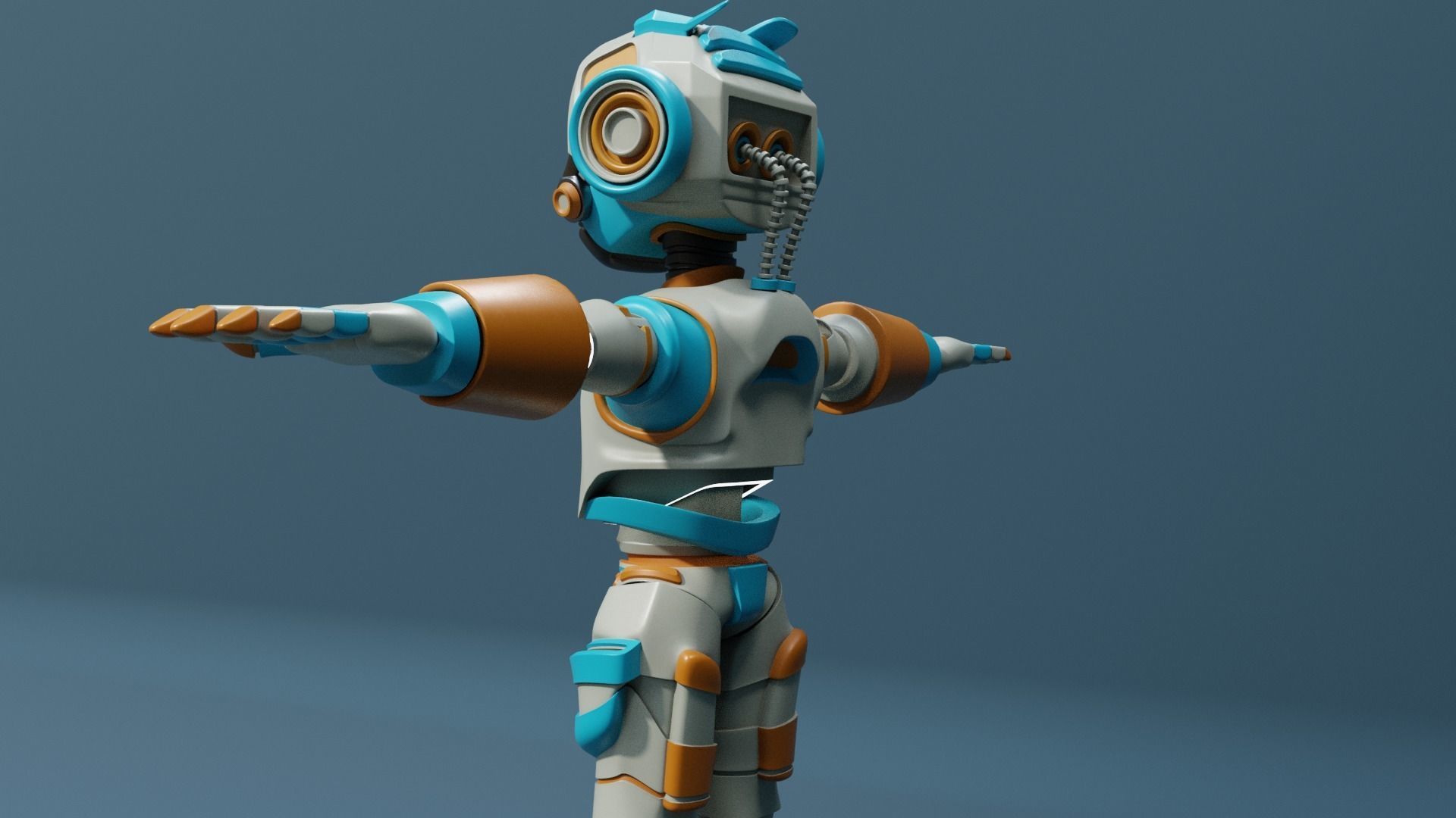 Humanoid Robot 3D model_8