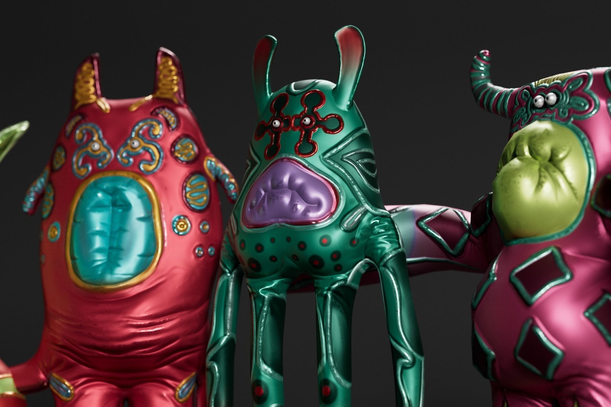 Spooky Mascot Toys - Game Ready Low Poly Horror Assets Low-poly 3D model_15